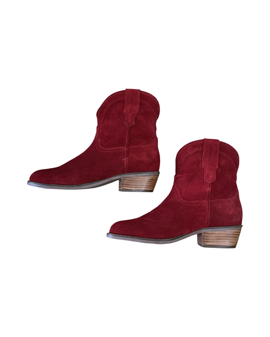 Boots Western By Dingo In Red, Size:7