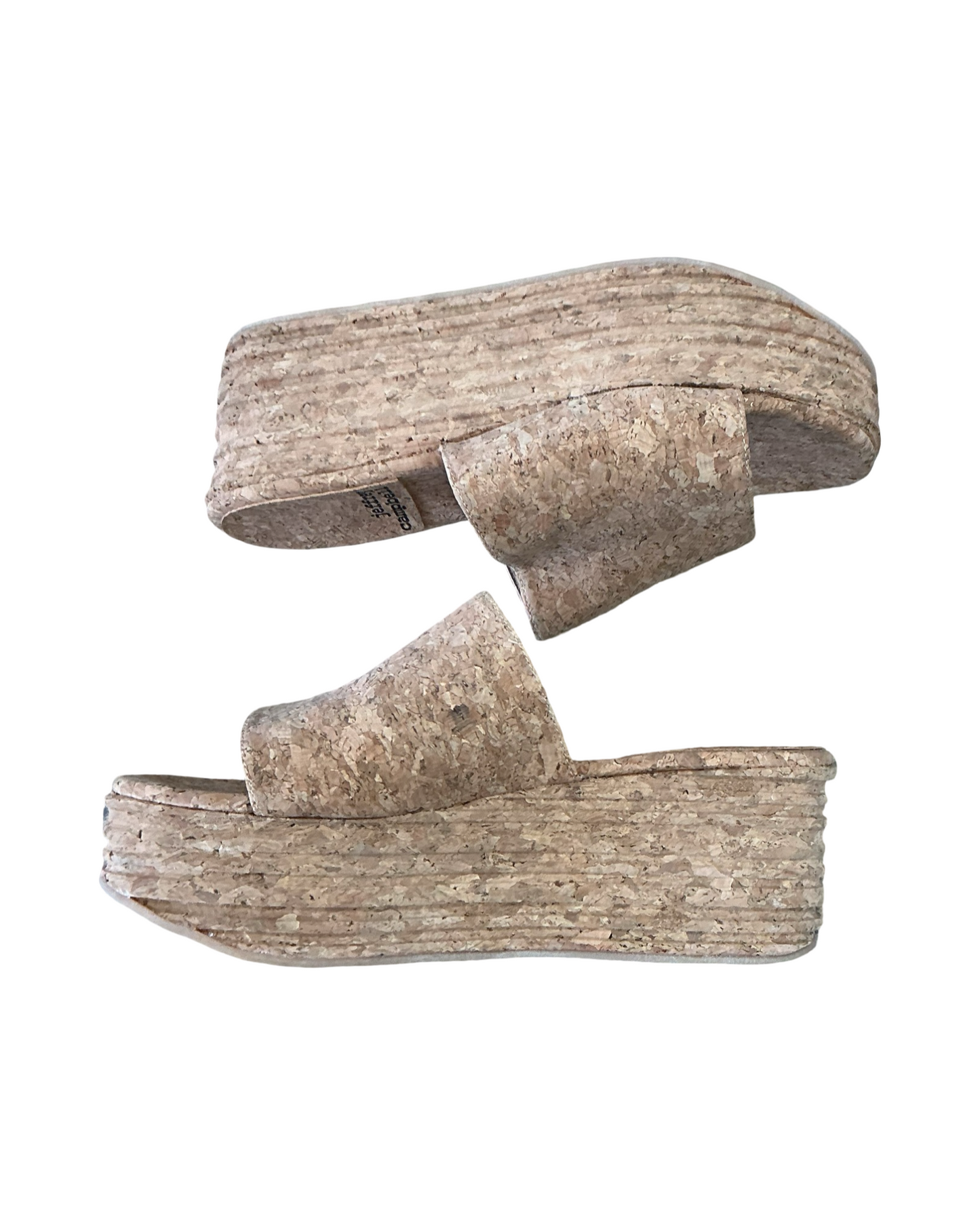 Sandals Heels Platform By Jeffrey Campbell In Tan, Size:6.5