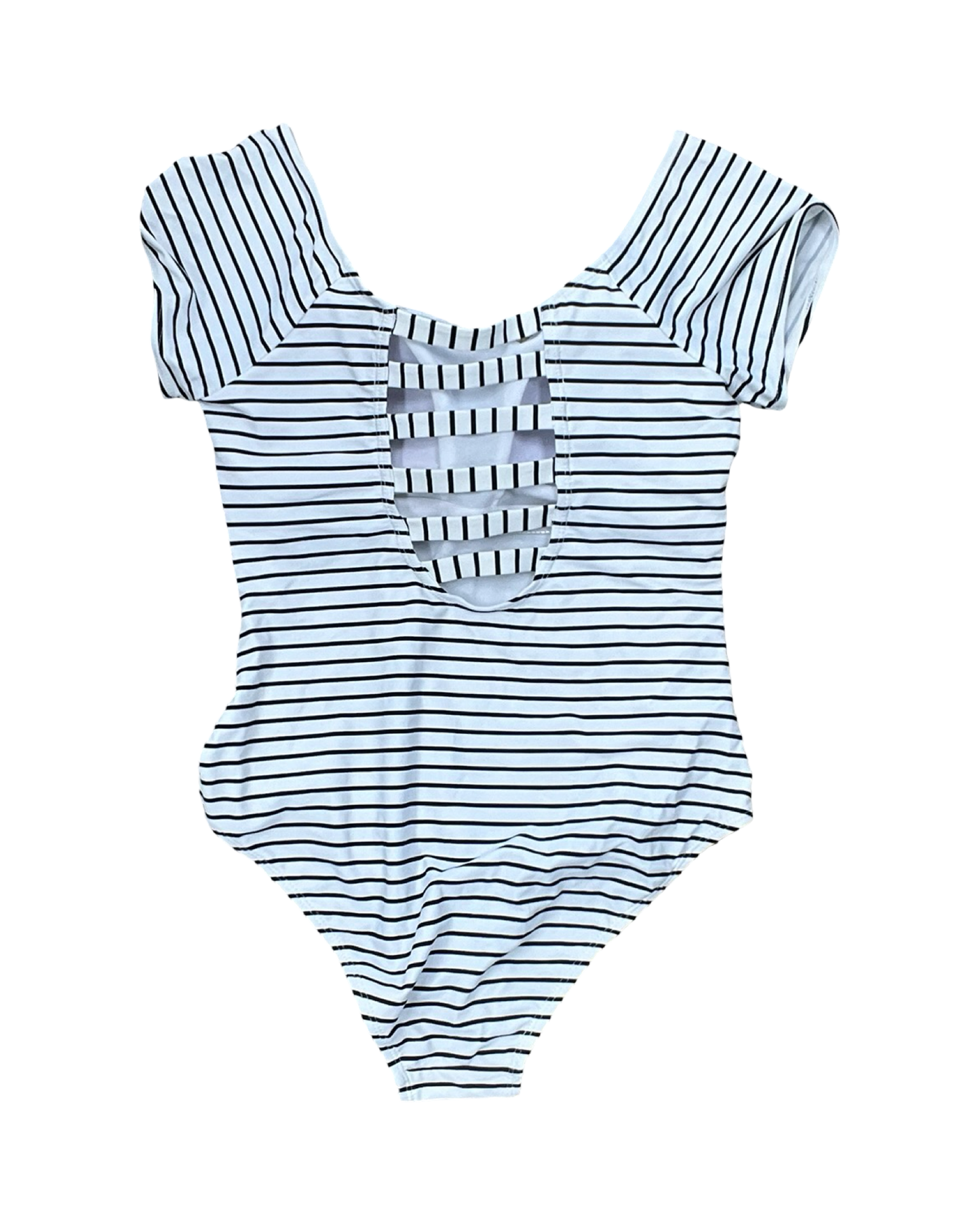 Swimsuit By Clothes Mentor In Black & White, Size:M