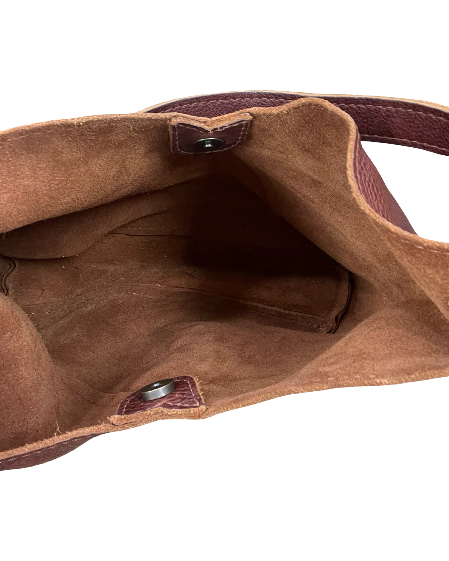 Handbag Leather By Portland Leather In Brown, Size:Medium