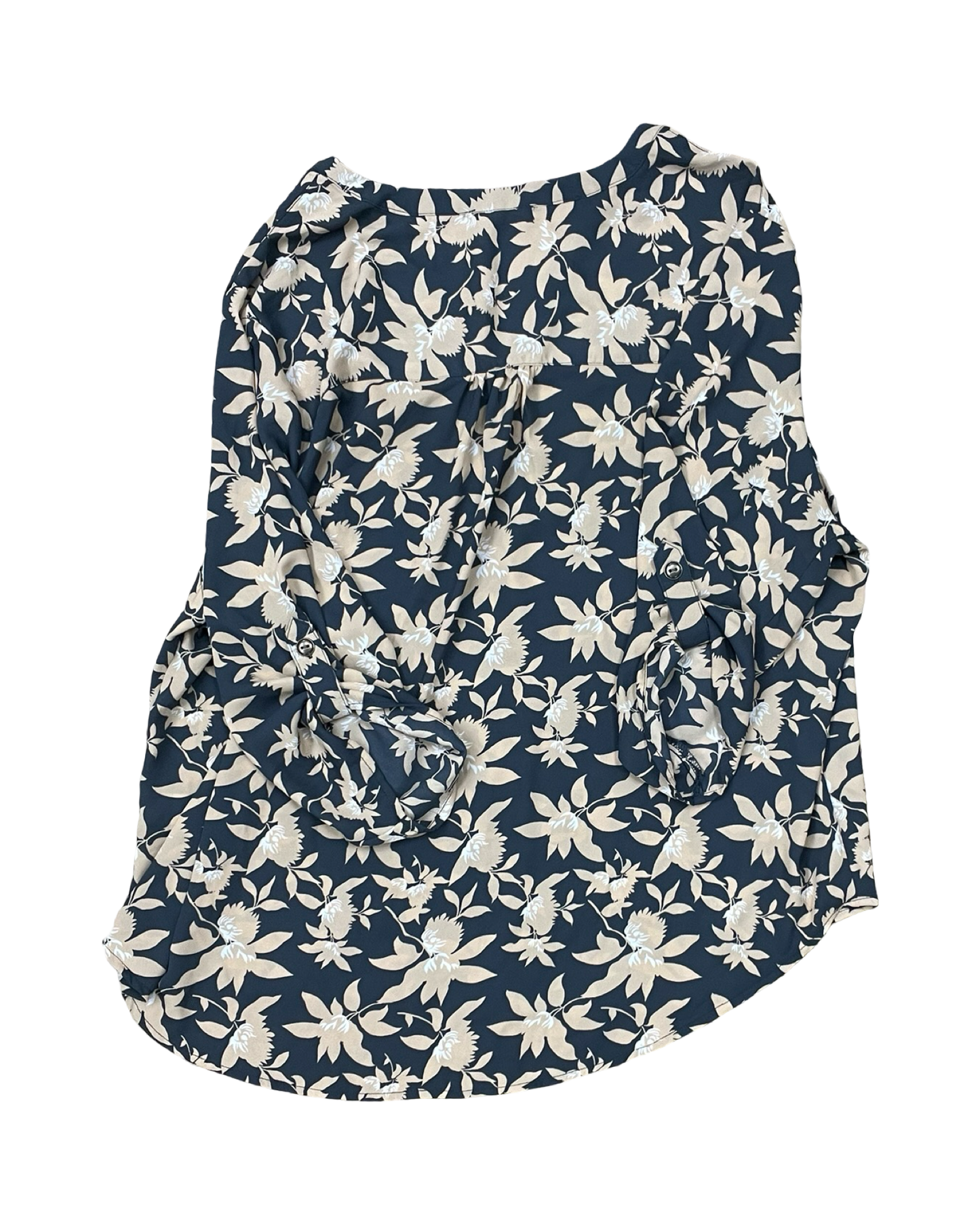 Top 3/4 Sleeve By Maurices In Blue & Tan, Size:3X