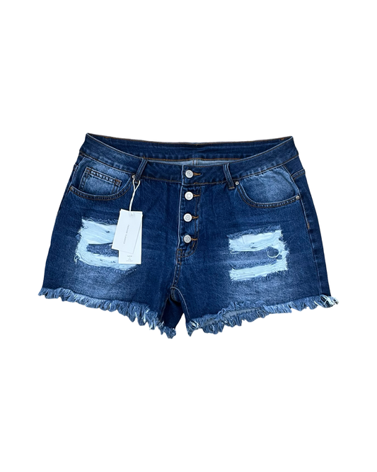 Shorts By Clothes Mentor In Blue Denim, Size:1X