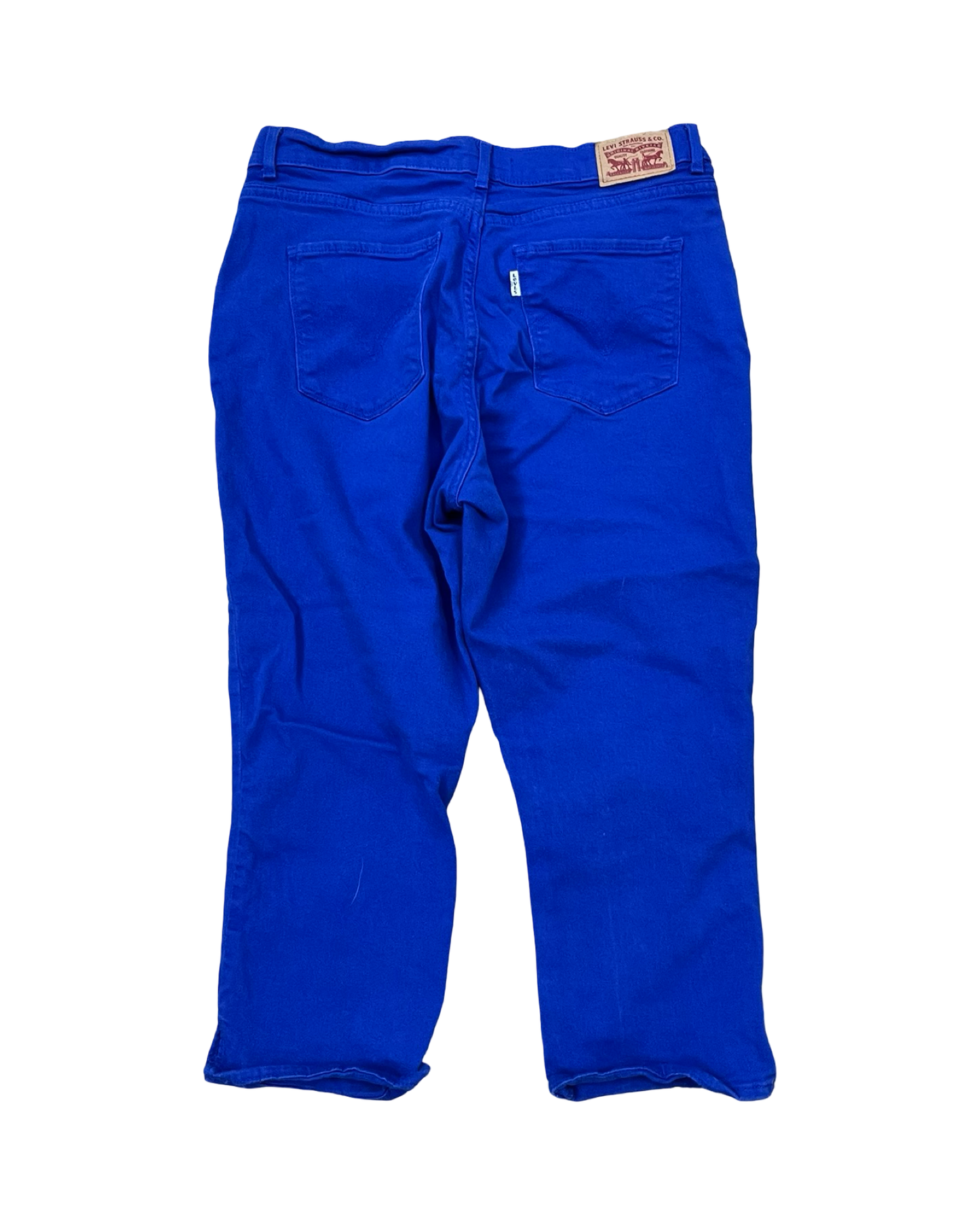 Jeans Cropped By Levis In Blue, Size:12