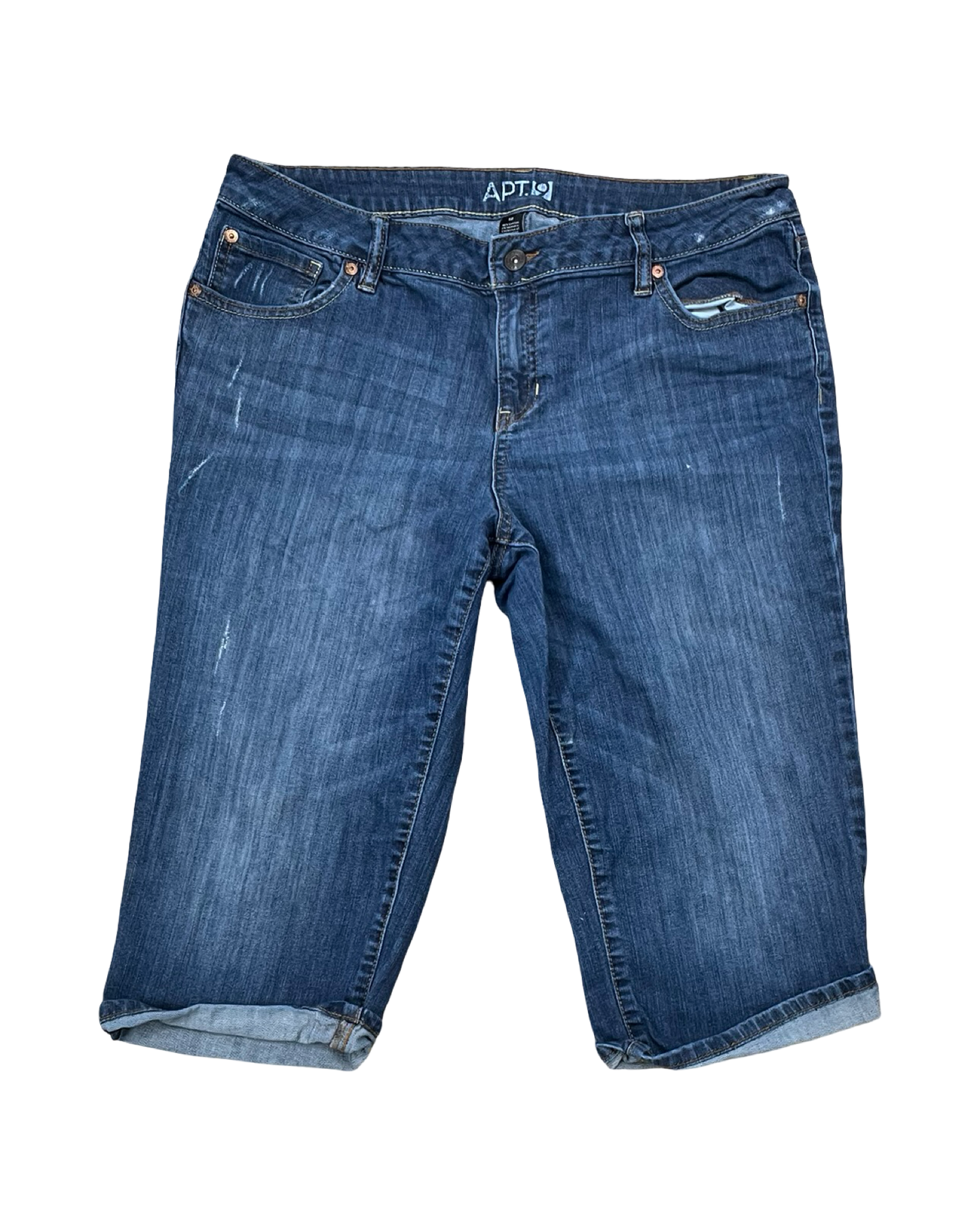 Jeans Cropped By Apt 9 In Blue Denim, Size:12