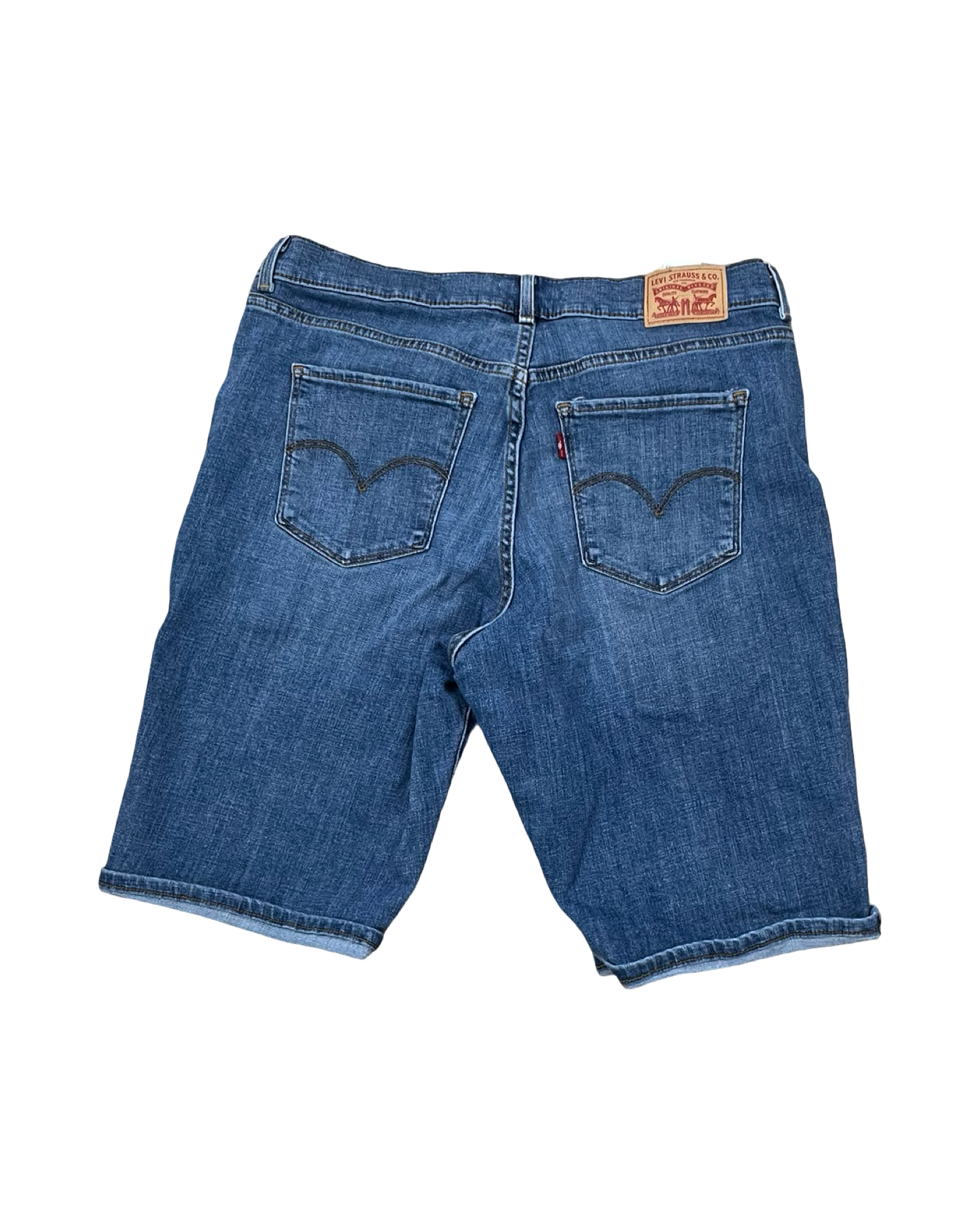 Shorts By Levis In Blue Denim, Size:12