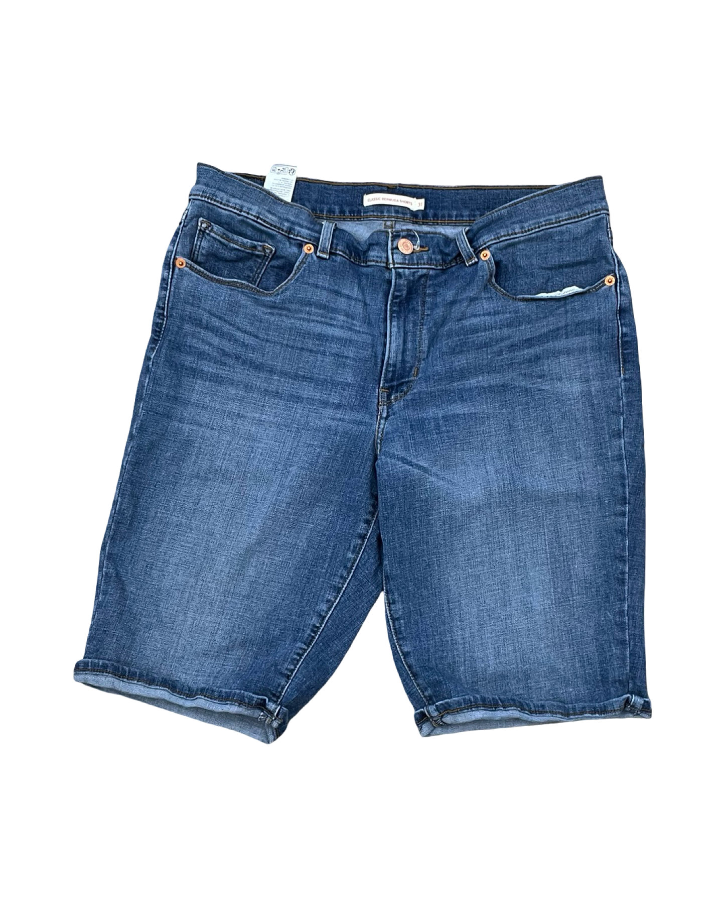 Shorts By Levis In Blue Denim, Size:12