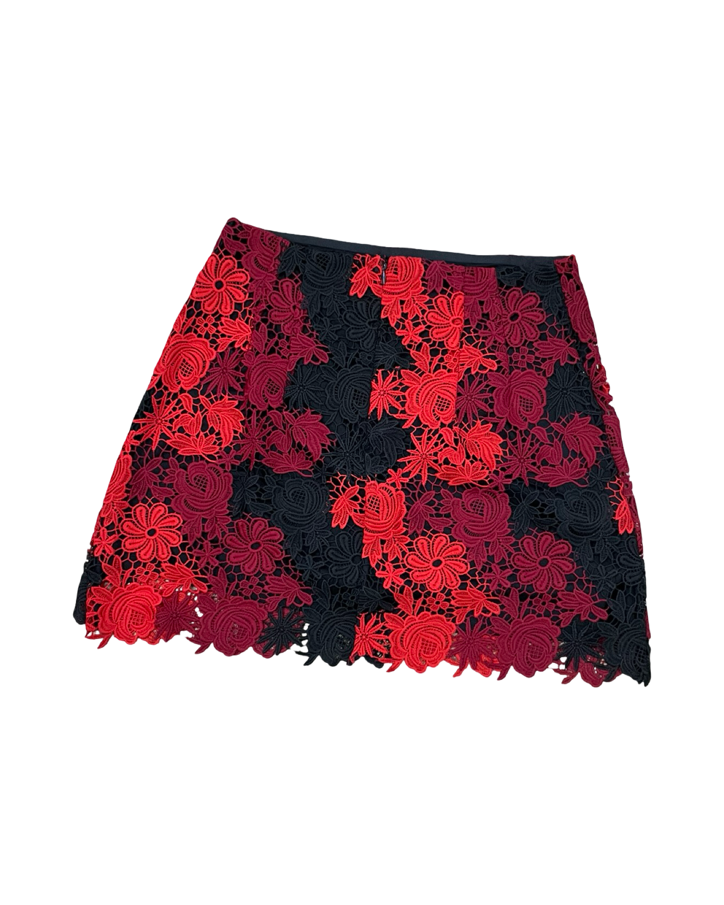 Skirt Mini & Short By Express In Black & Red, Size:M