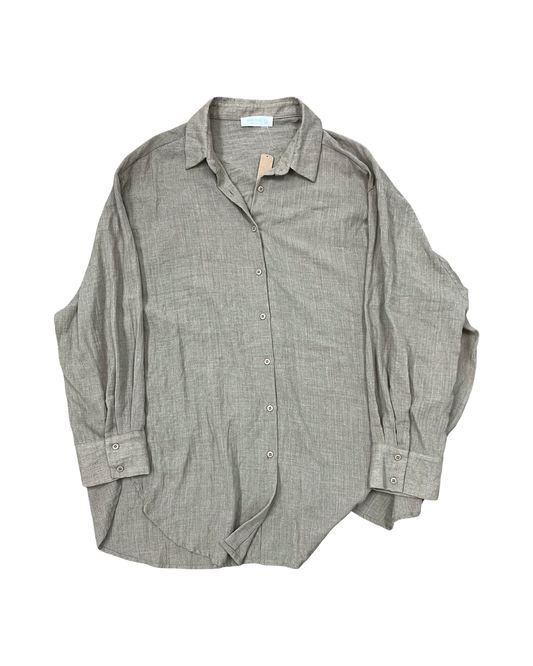 Blouse Ls By Miss Love In Yellow, Size:L