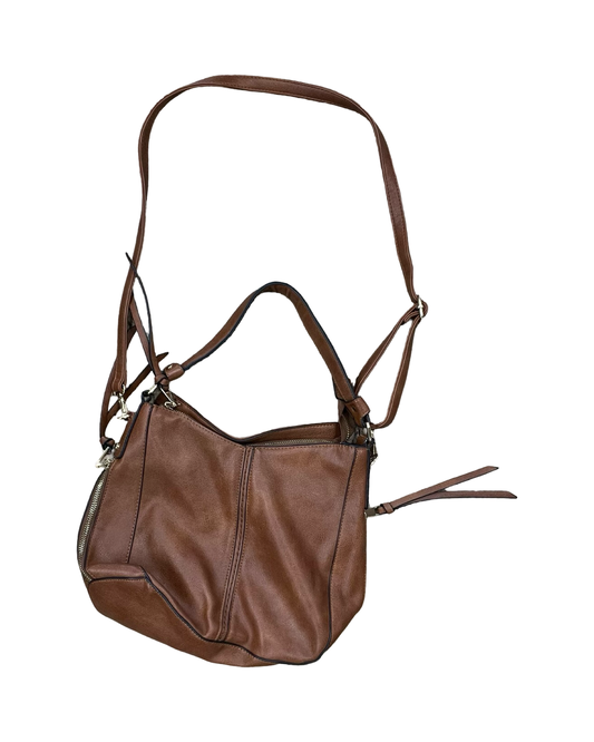 Crossbody By Clothes Mentor In Tan, Size:Medium