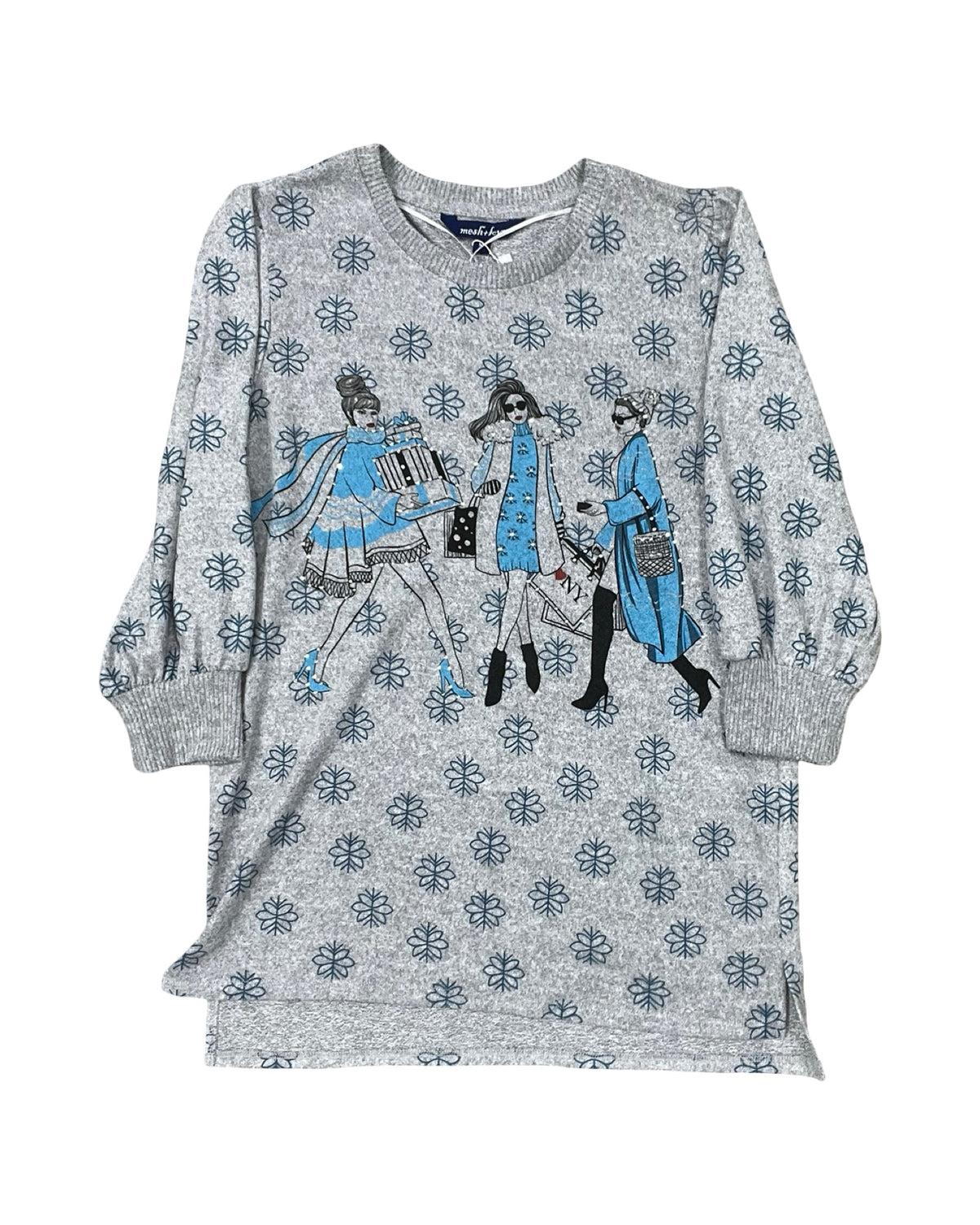 Sweater By Clothes Mentor In Grey, Size:M