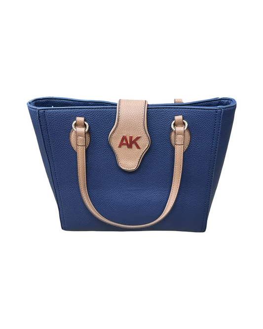 Handbag By Anne Klein In Navy, Size:Medium
