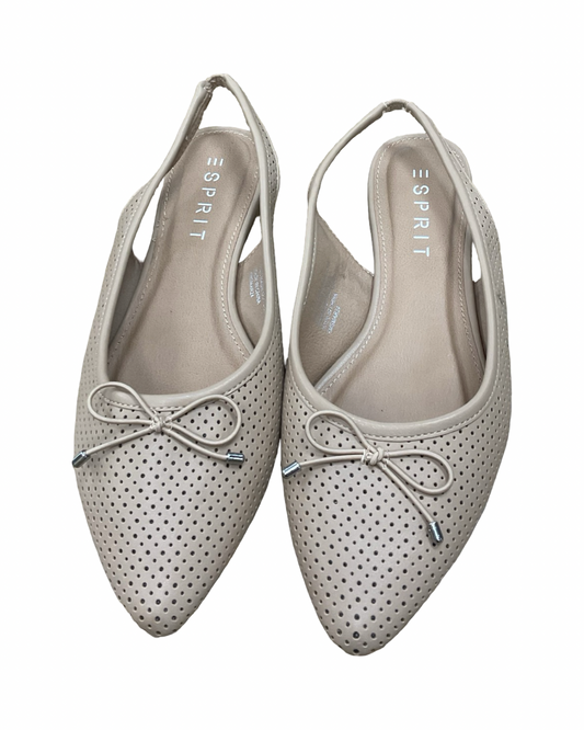 Shoes Flats By Esprit In Beige, Size:8