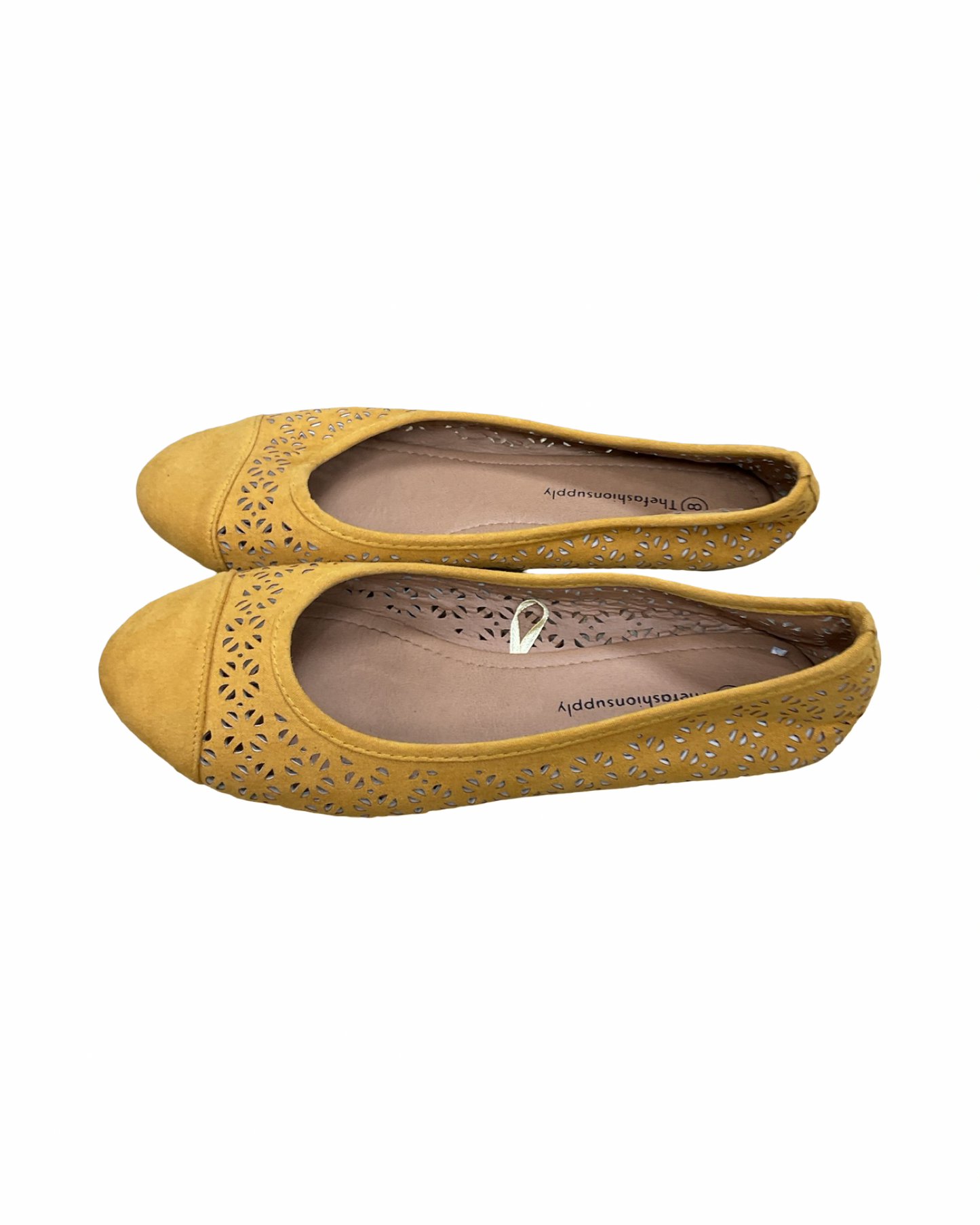 Shoes Flats By Clothes Mentor In Yellow, Size:8