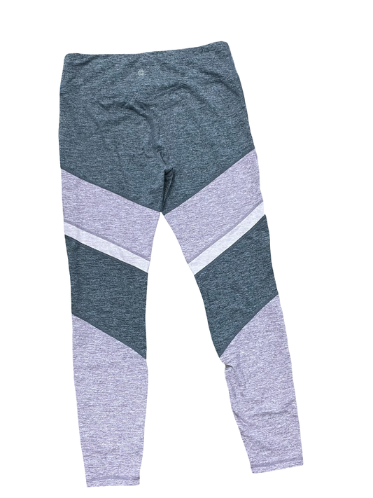 Athletic Leggings By Tangerine In Grey & Pink, Size:L