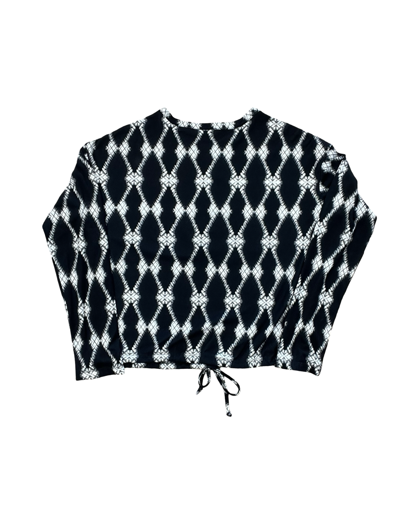 Top Ls By Fred David In Black & Cream, Size:S