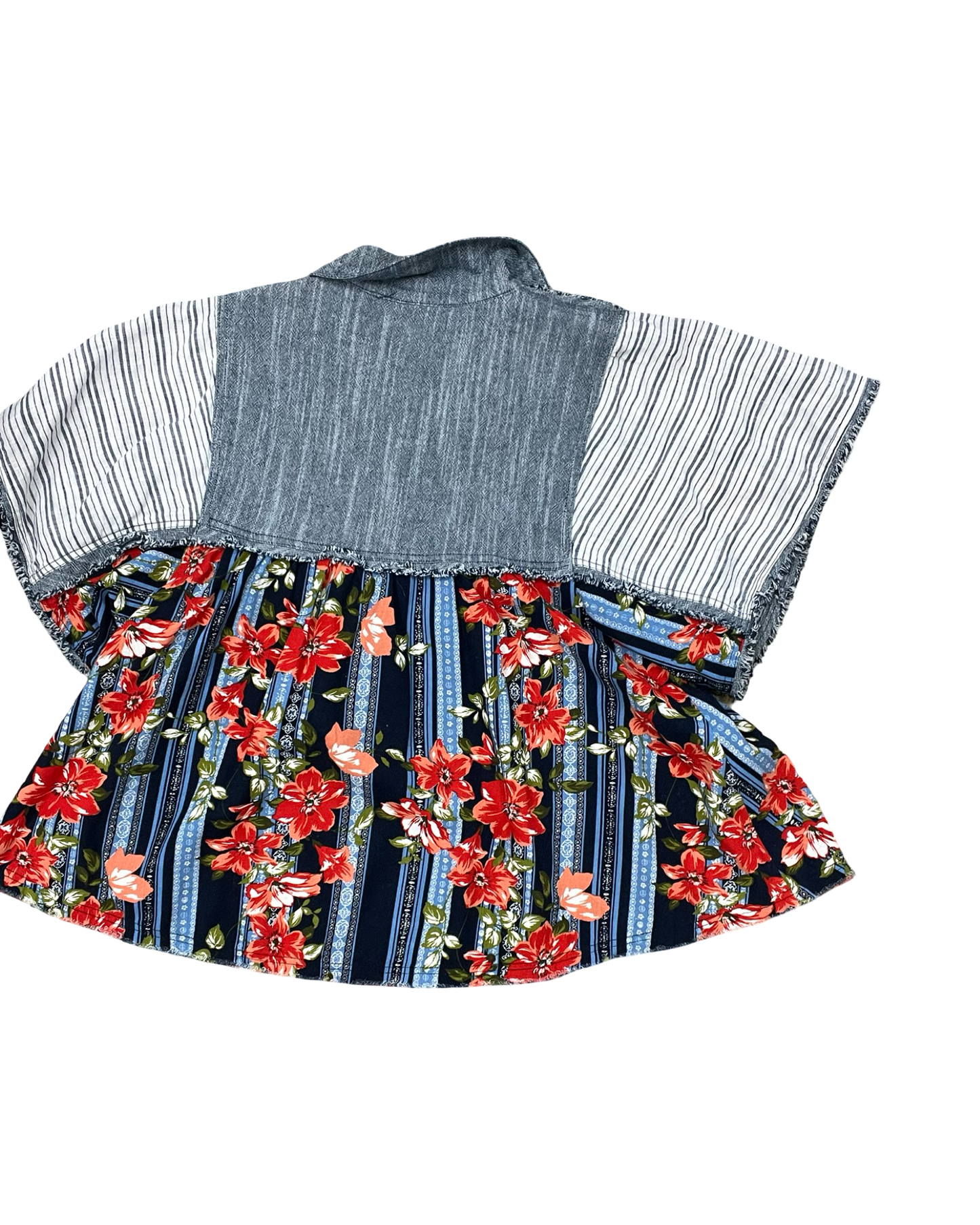 Top Ss By Ivy Jane In Blue Denim, Size:Xs