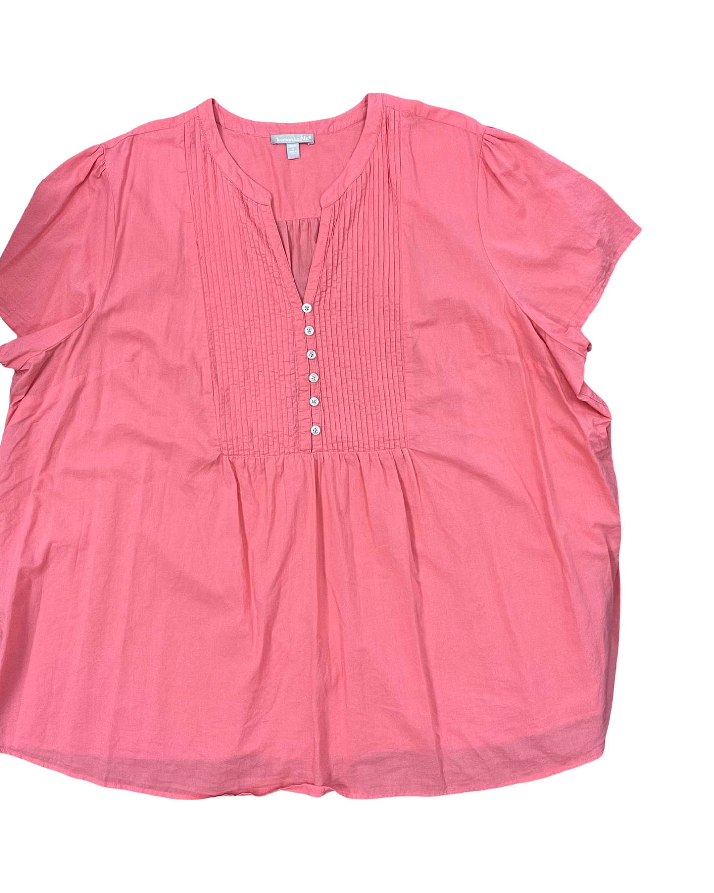 Top Ss By Woman Within In Orange, Size:3X