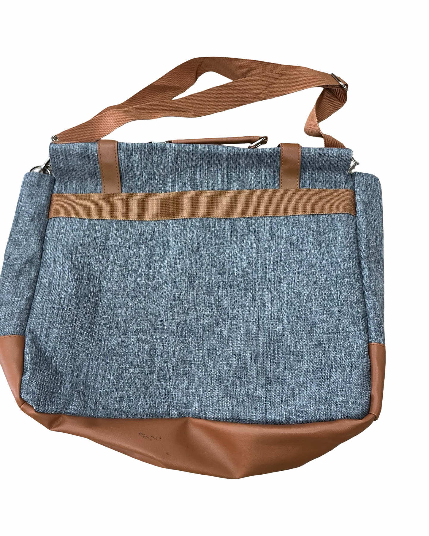 Tote By Clothes Mentor In Brown & Grey, Size:Large