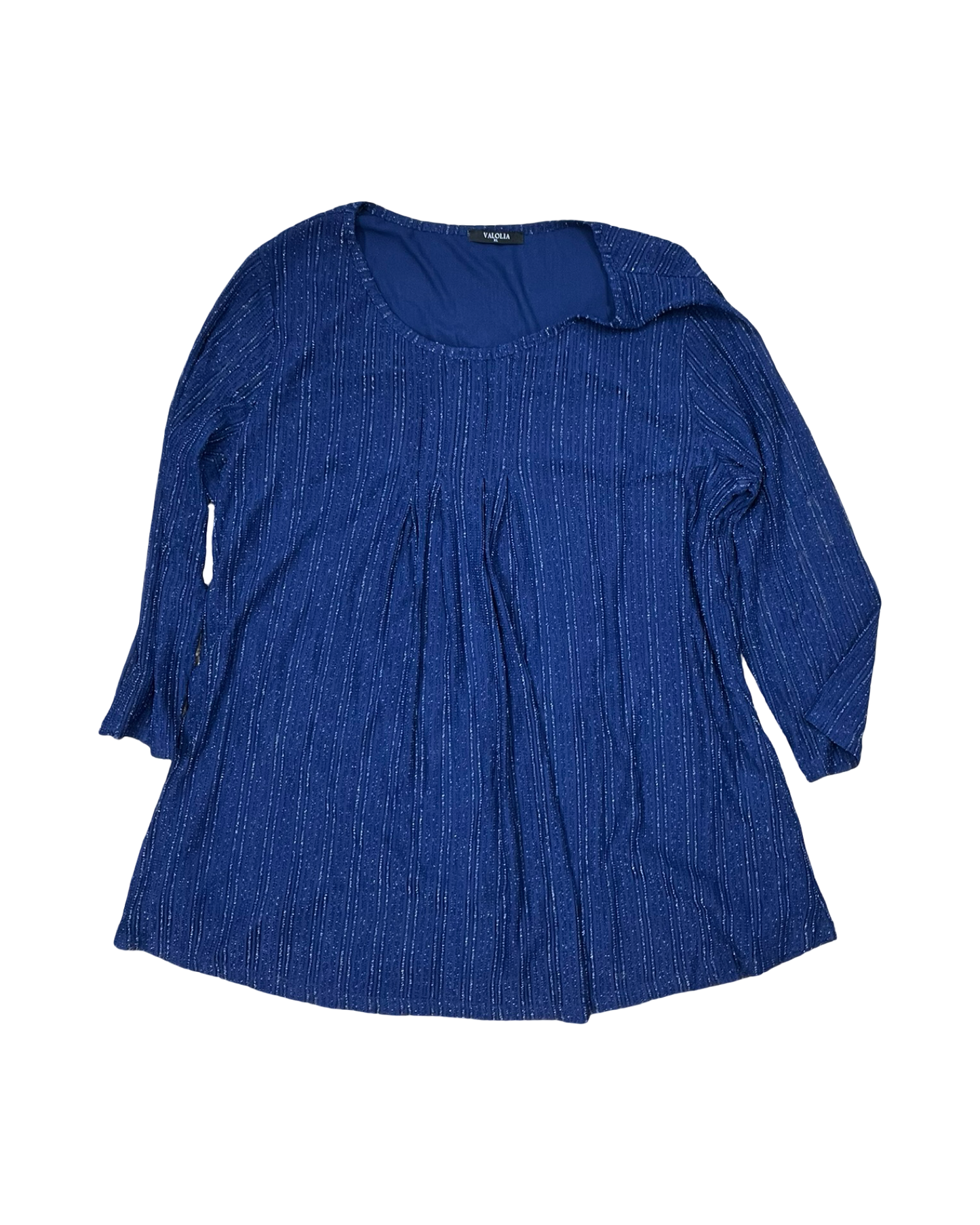 Top 3/4 Sleeve By Clothes Mentor In Blue, Size:Xl