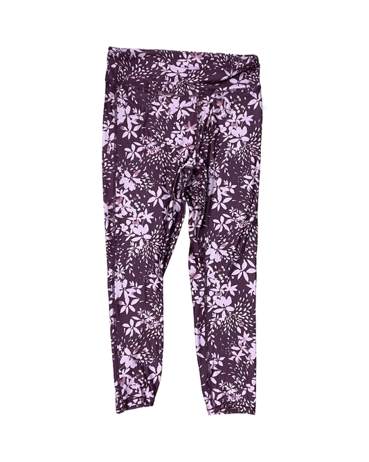 Athletic Leggings By Clothes Mentor In Maroon, Size:L