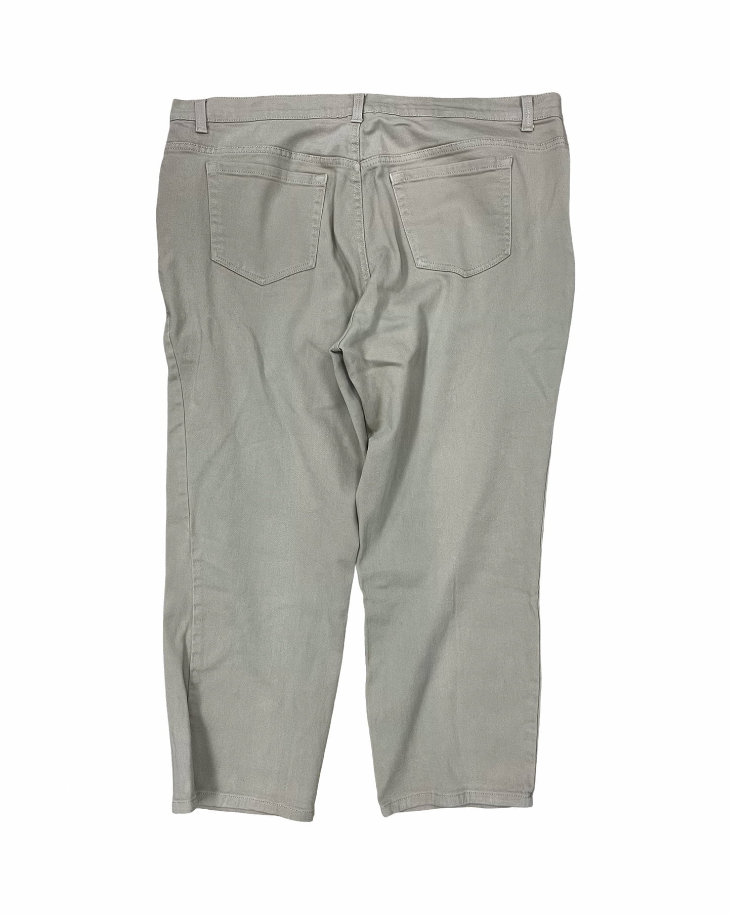 Jeans Straight By Gloria Vanderbilt In Tan Denim, Size:16