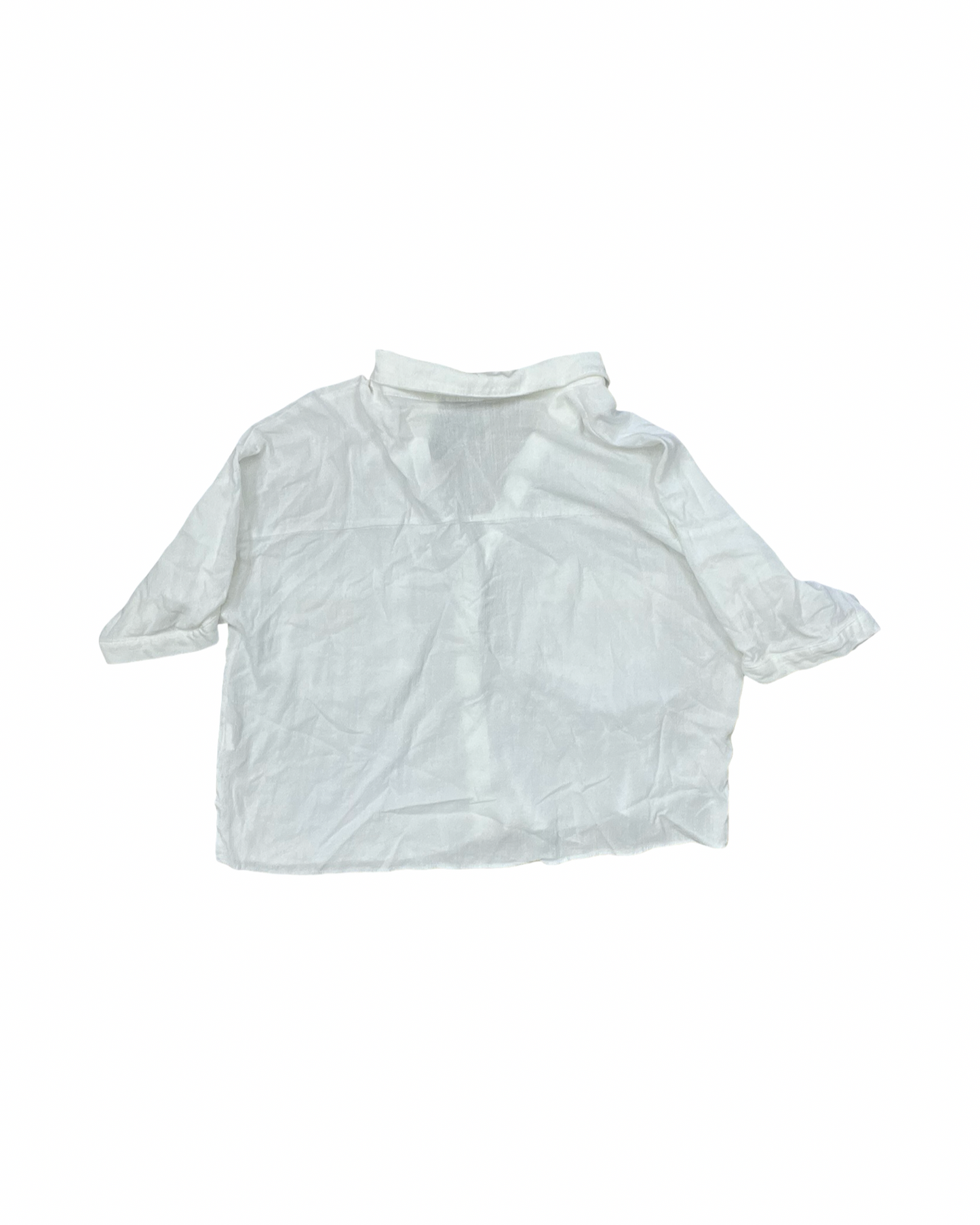 Blouse Ss By Moa Moa In White, Size:L