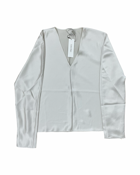 Top Ls By Calvin Klein In Cream, Size:Xl