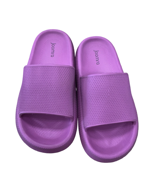 Sandals Flats By Clothes Mentor In Purple, Size:10.5