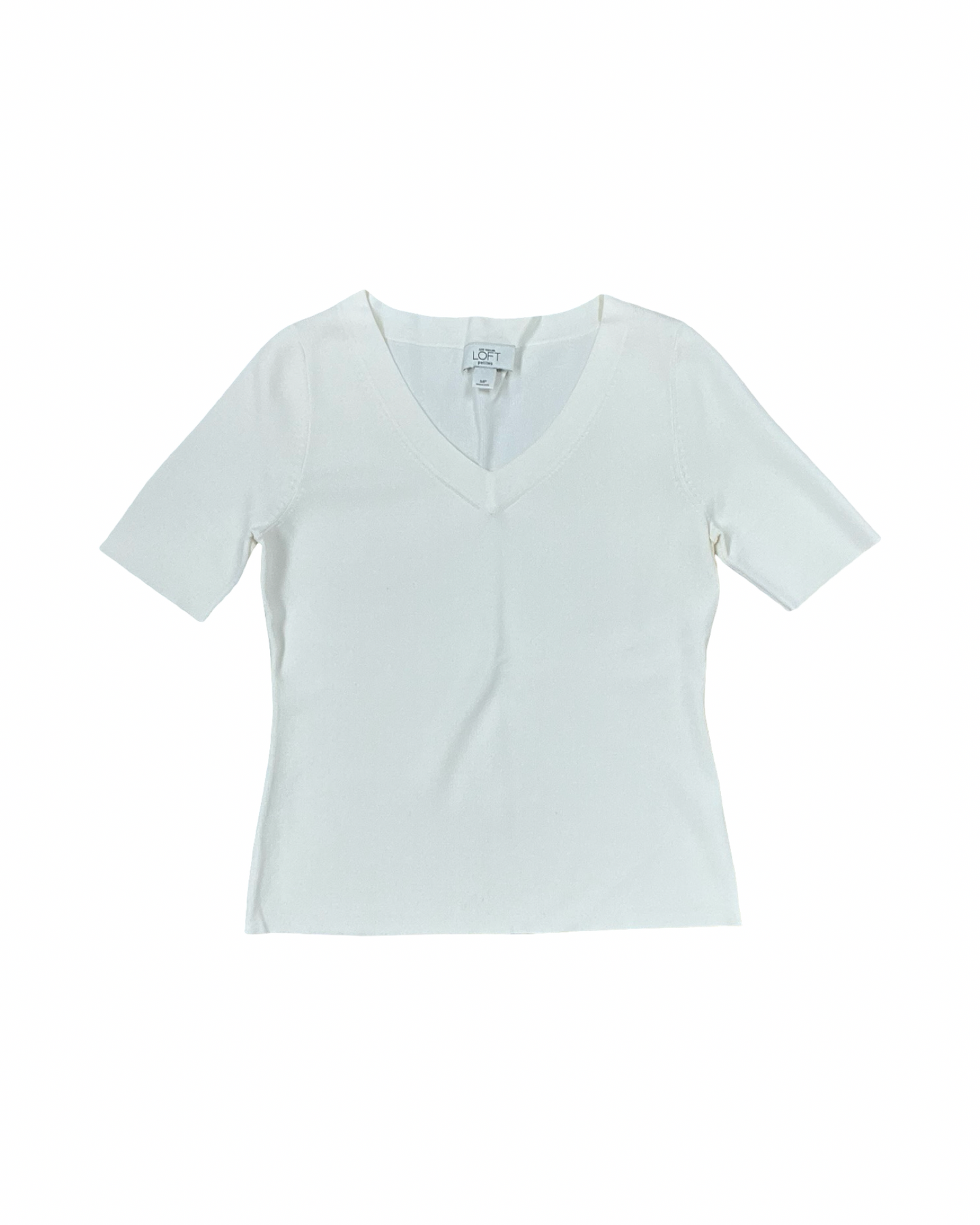 Top Ss By Loft In Cream, Size:M