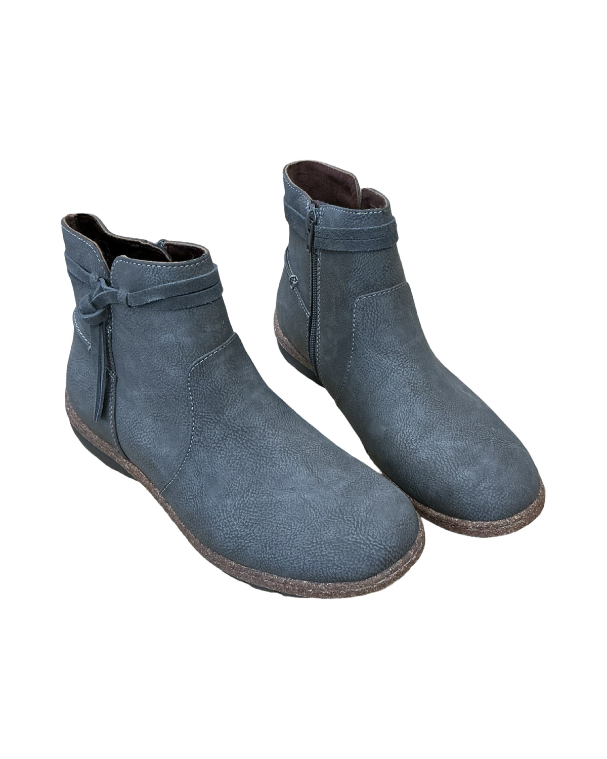 Boots Ankle Flats By Boc In Grey, Size:9
