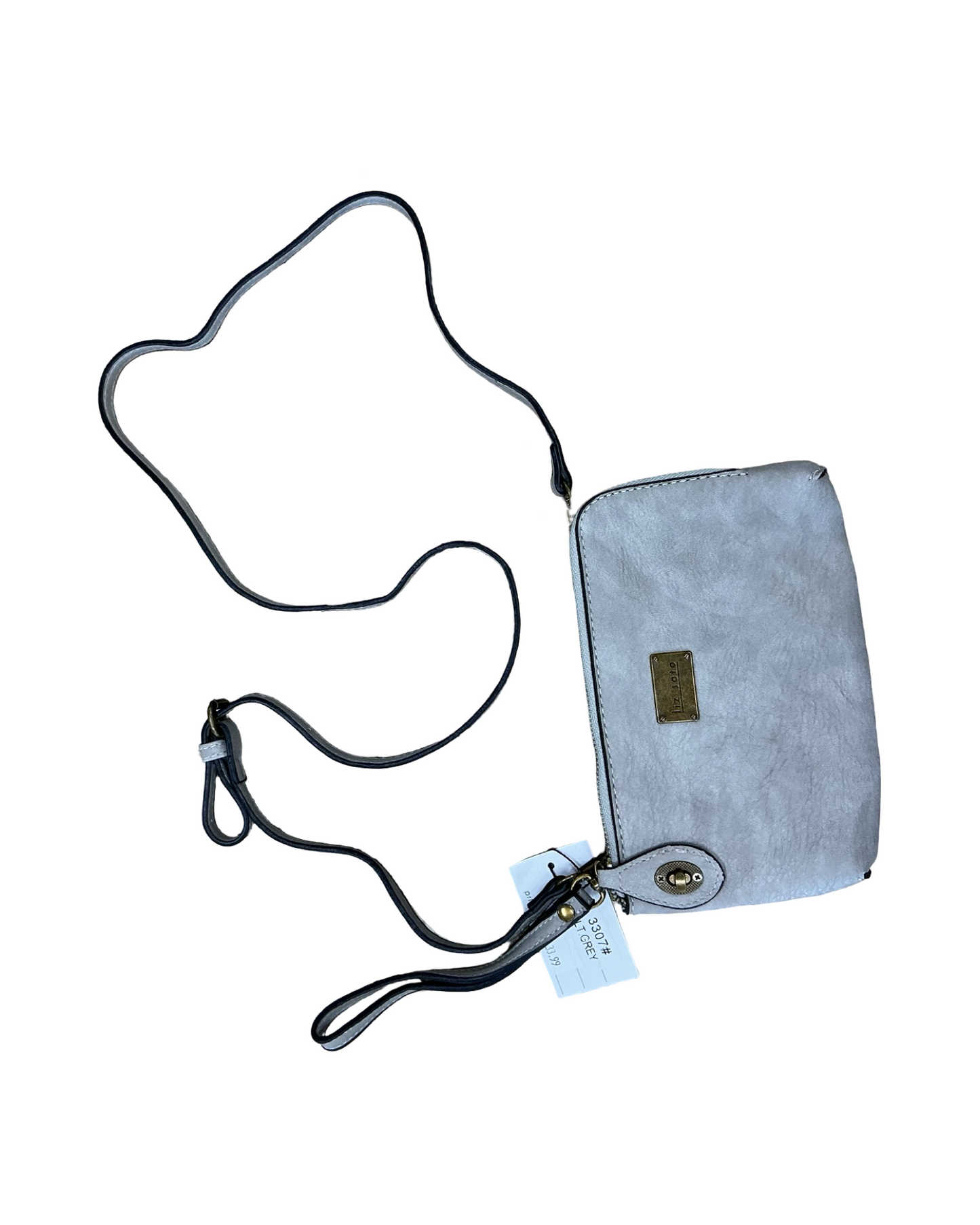 Crossbody By Clothes Mentor In Grey, Size:Small