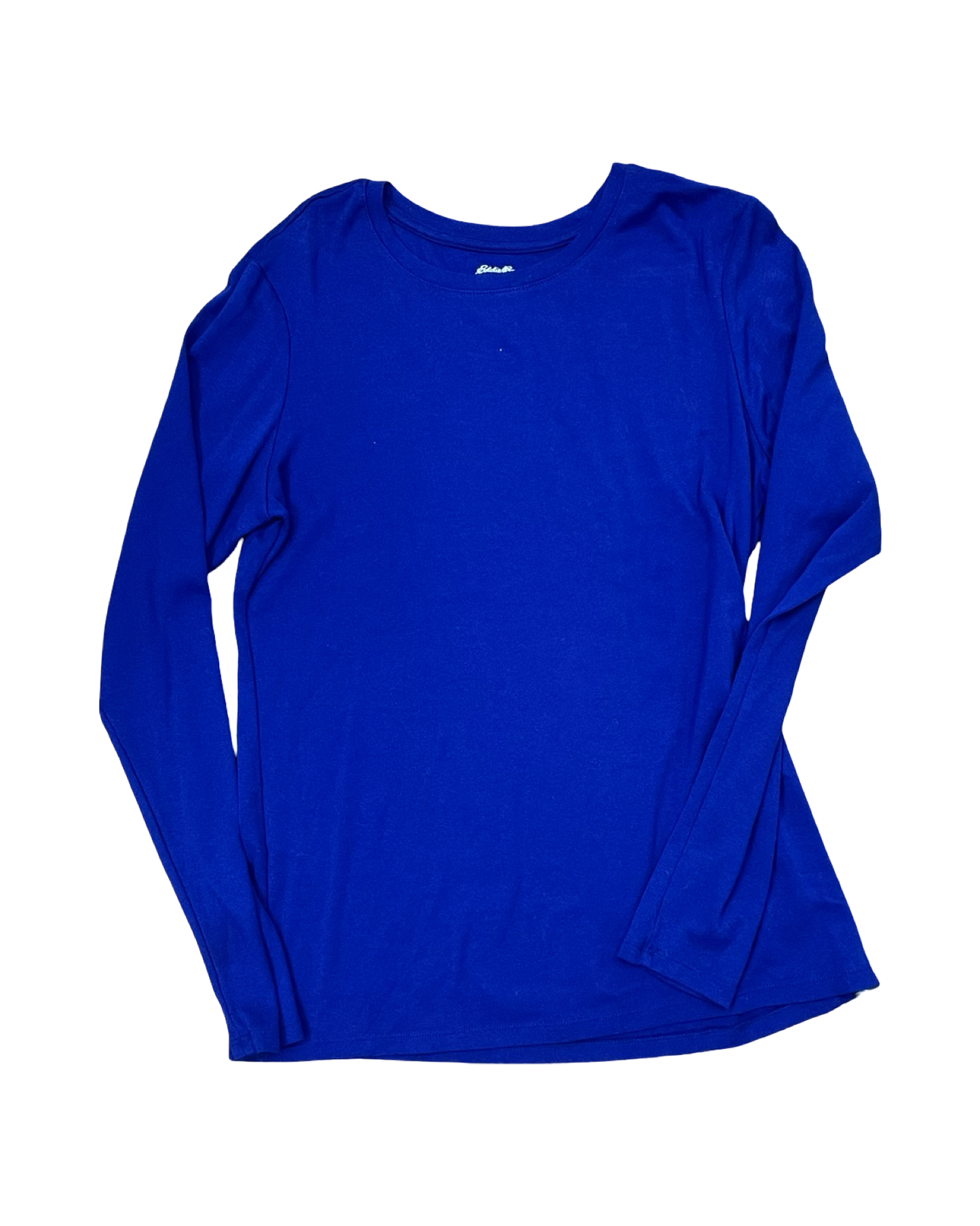Top Ls Basic By Eddie Bauer In Blue, Size:L