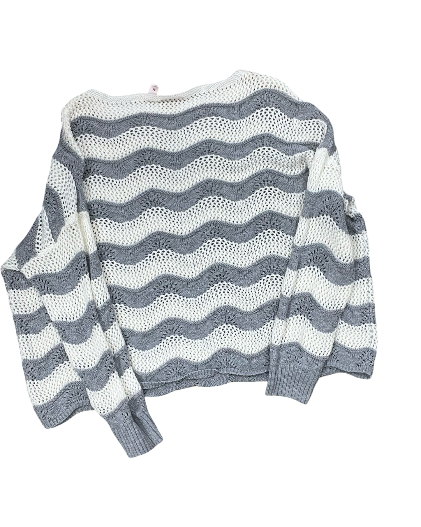 Sweater By Willow & Root In Cream & Grey, Size:M