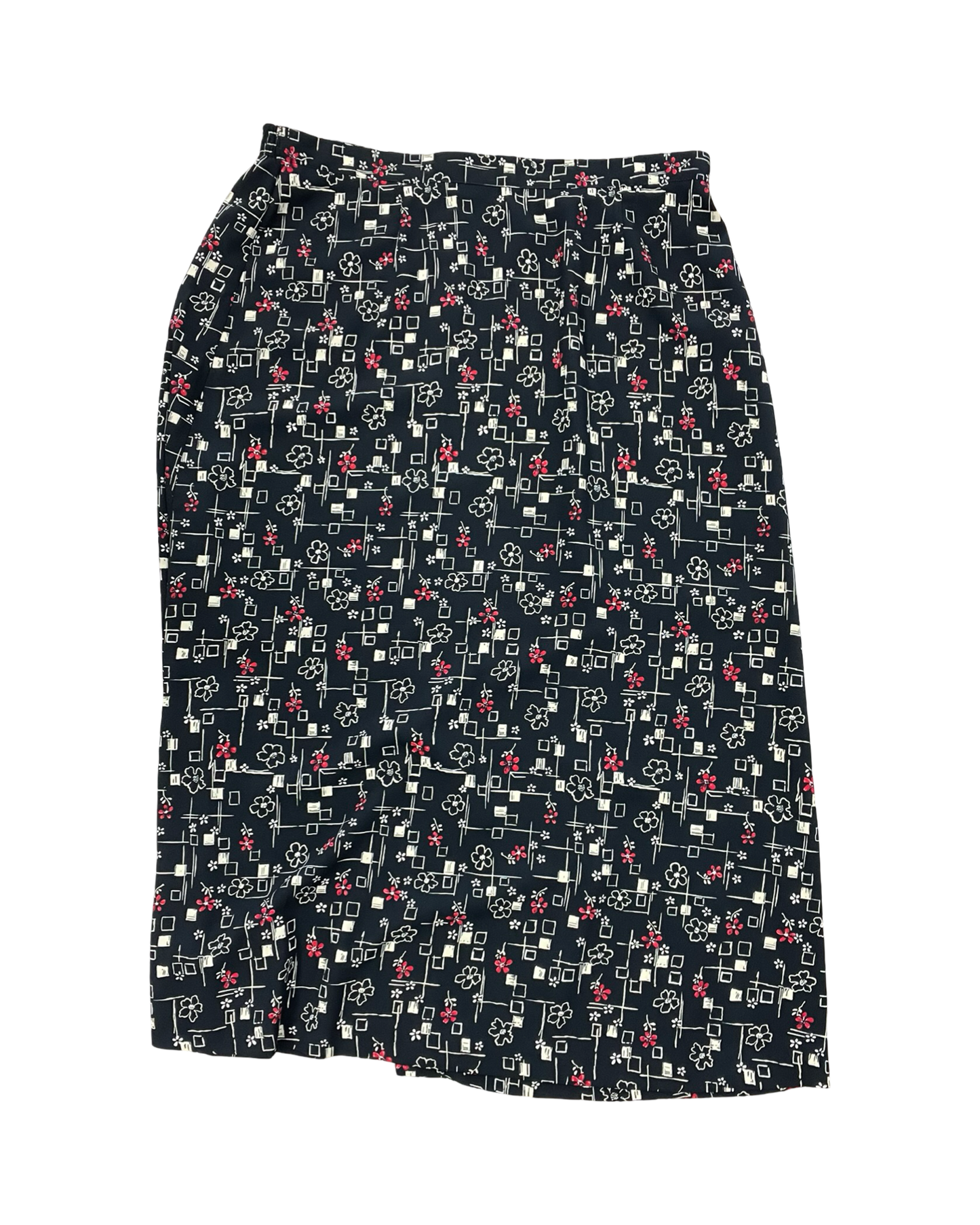 Skirt Midi By Sag Harbor In Black, Size:Xl