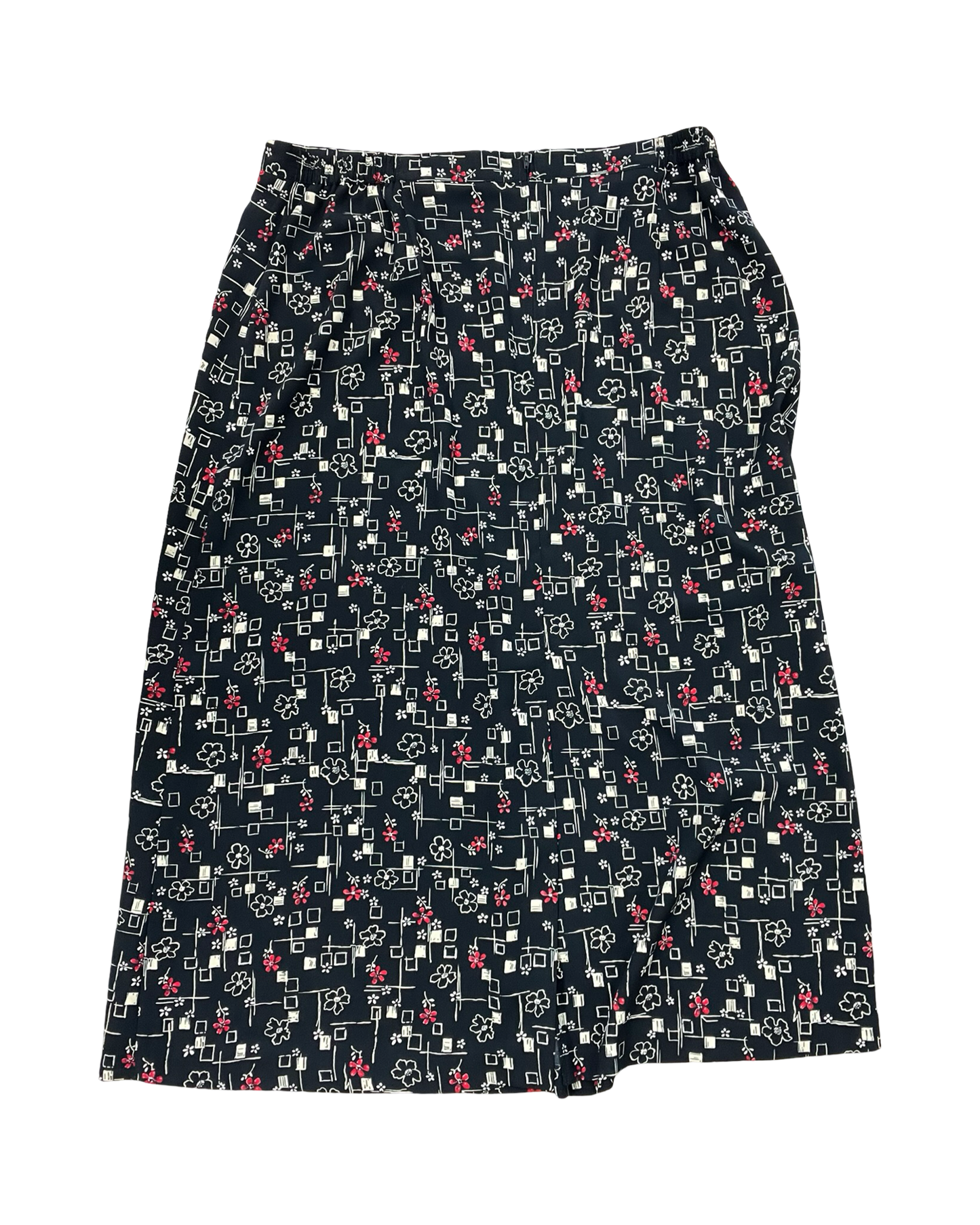 Skirt Midi By Sag Harbor In Black, Size:Xl