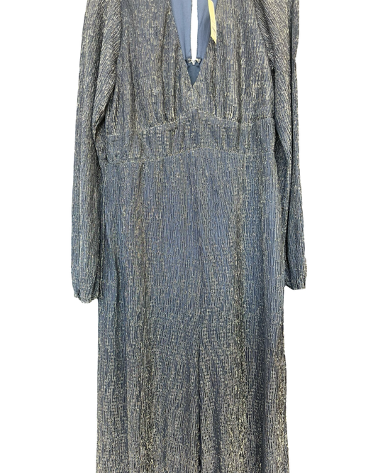 Jumpsuit By Francesca’S In Blue & Silver, Size:Xl