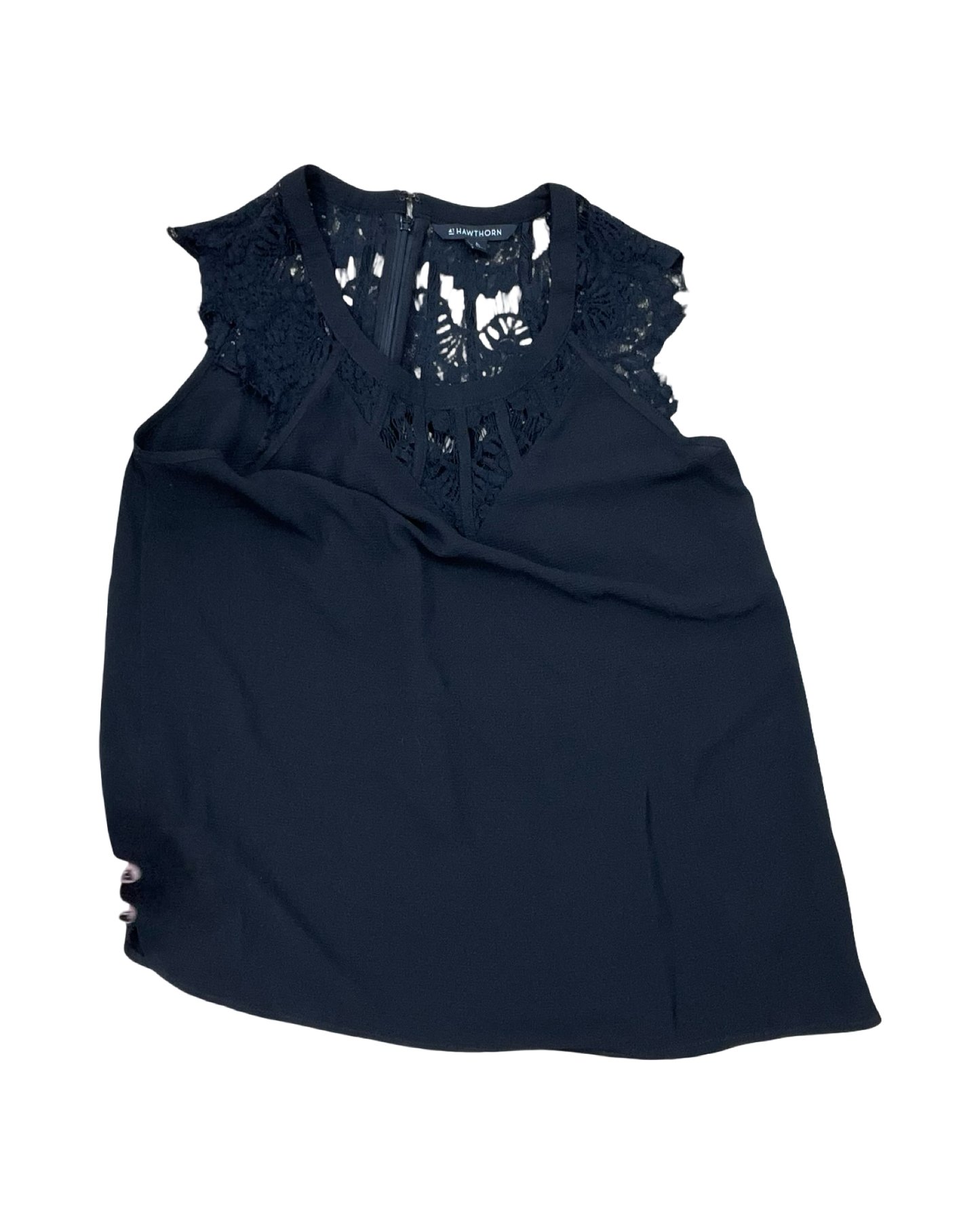 Top Sleeveless By Hawthorn In Black, Size:L