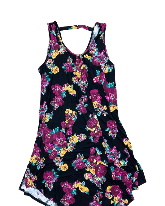 Dress Casual Midi By Maurices In Black & Pink, Size:1X