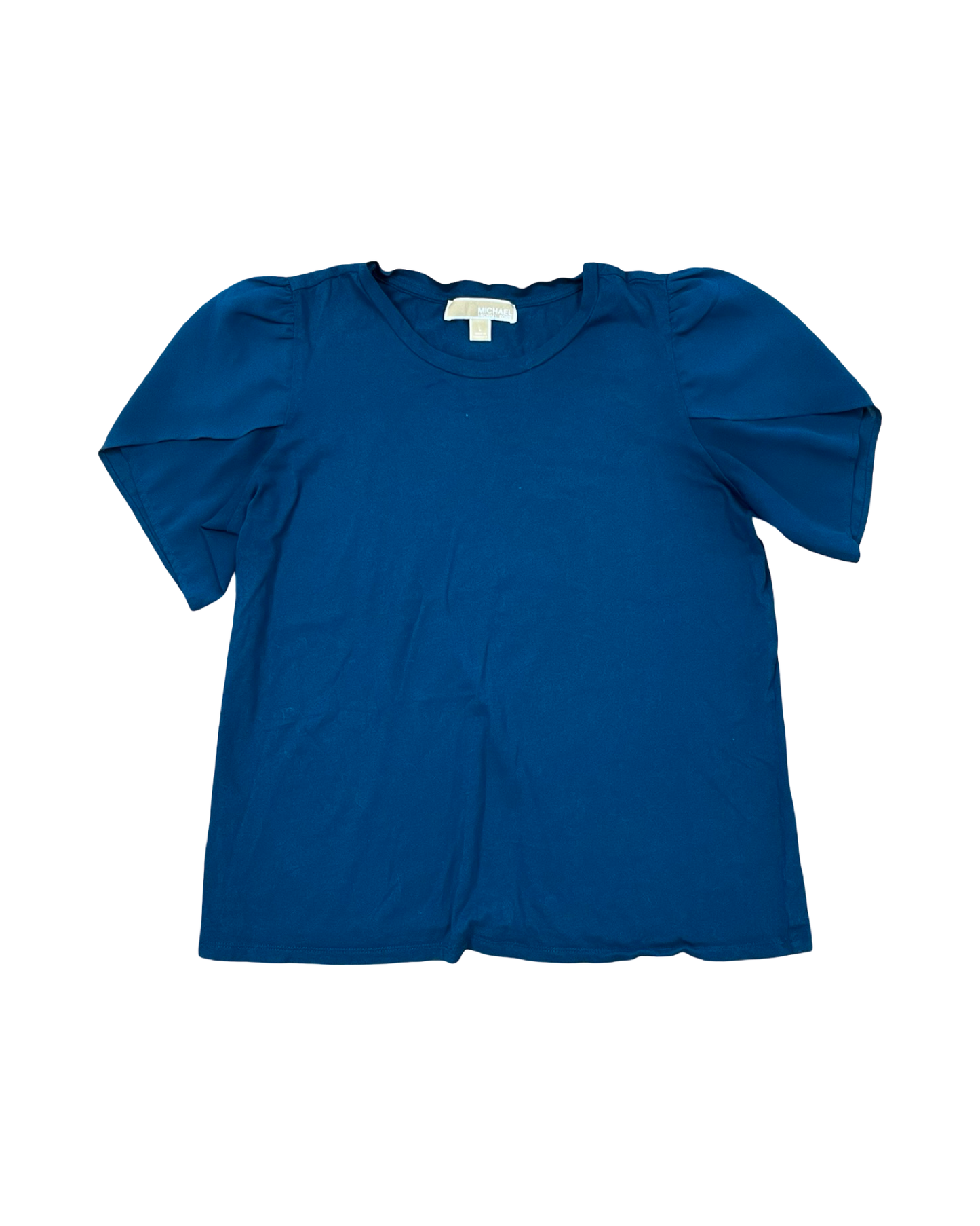 Top Ss By Michael By Michael Kors In Teal, Size:L