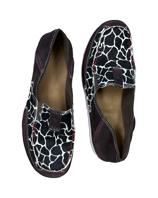 Shoes Flats By Ariat In Black & Brown, Size:9