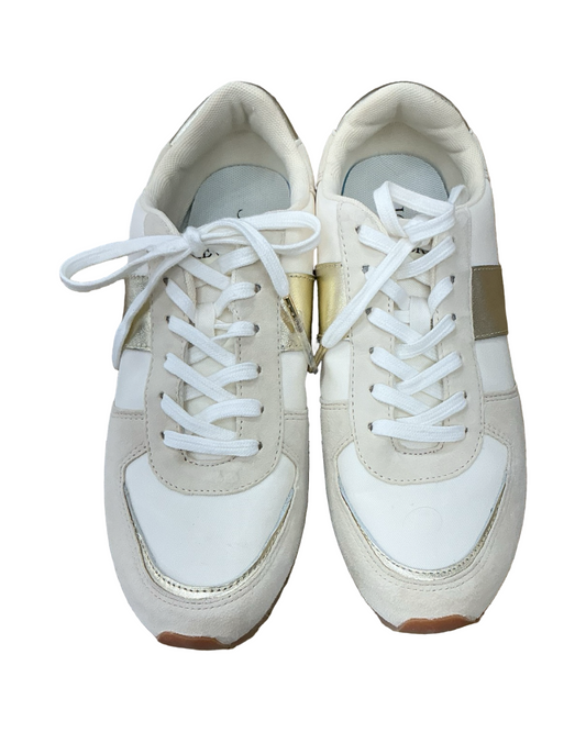 Shoes Sneakers By J. Crew In Cream & Tan, Size:8