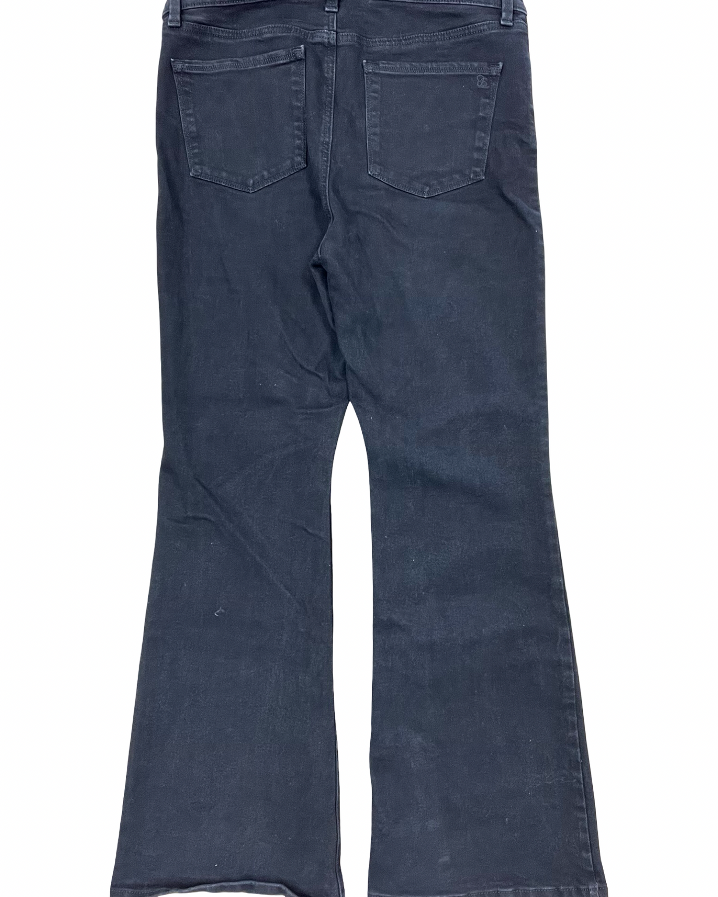 Jeans Flared By Jessica Simpson In Black Denim, Size:14