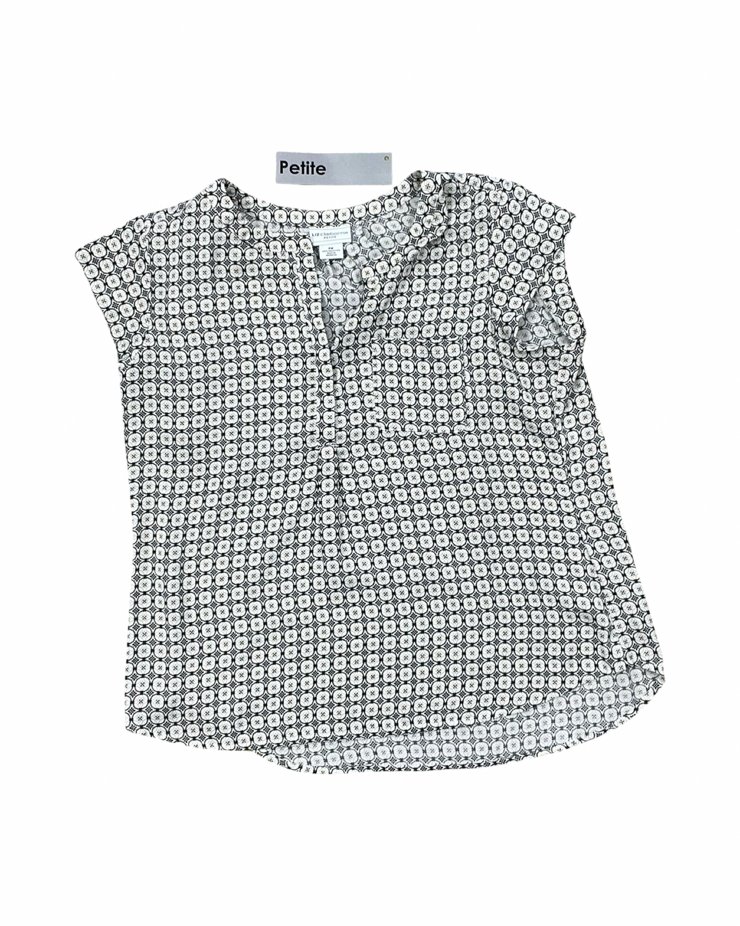 Top Sleeveless By Liz Claiborne In Tan, Size:Mp