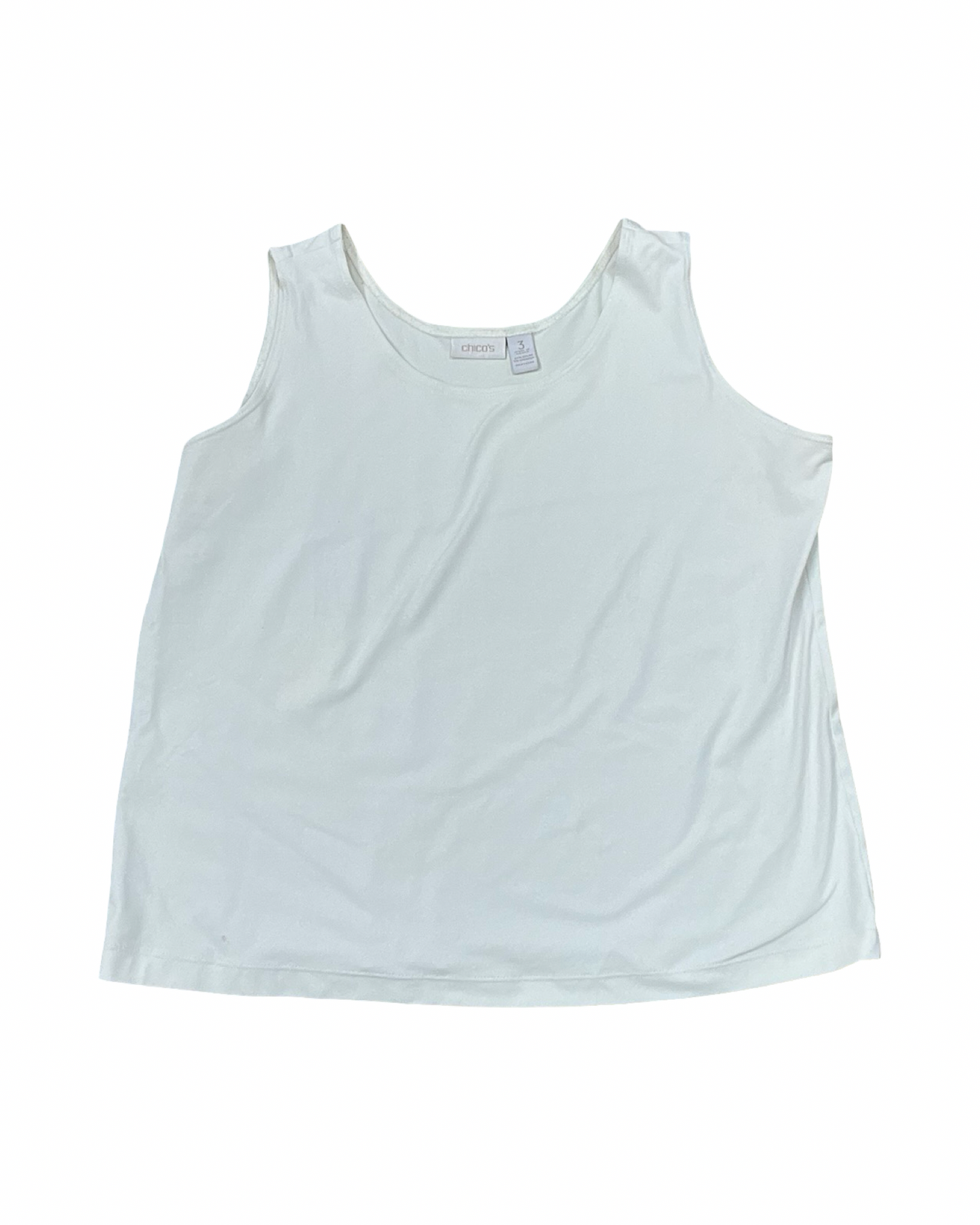 Tank Top By Chicos In Cream, Size:Xl