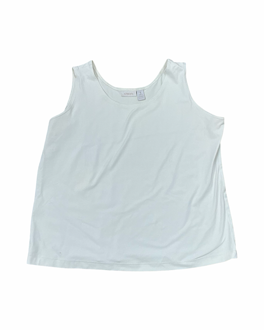 Tank Top By Chicos In Cream, Size:Xl