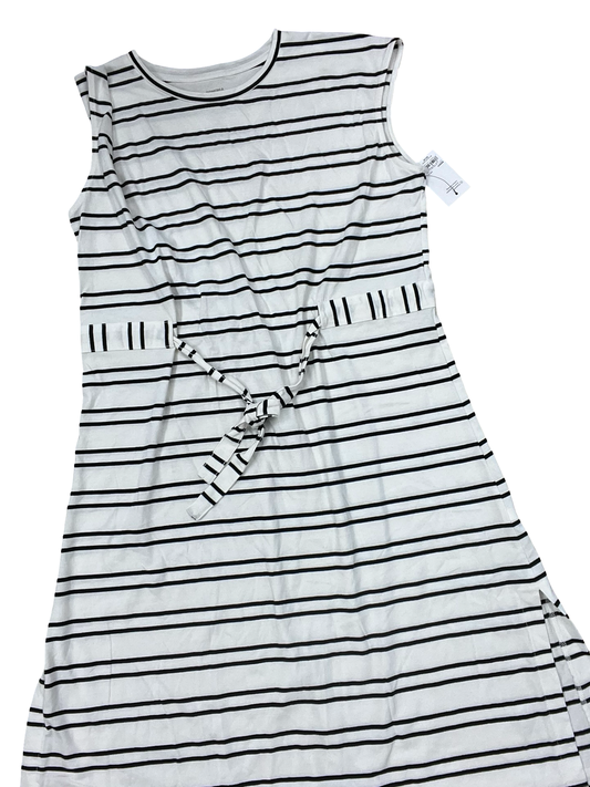 Dress Casual Midi By Sonoma In Black & White, Size:Xl
