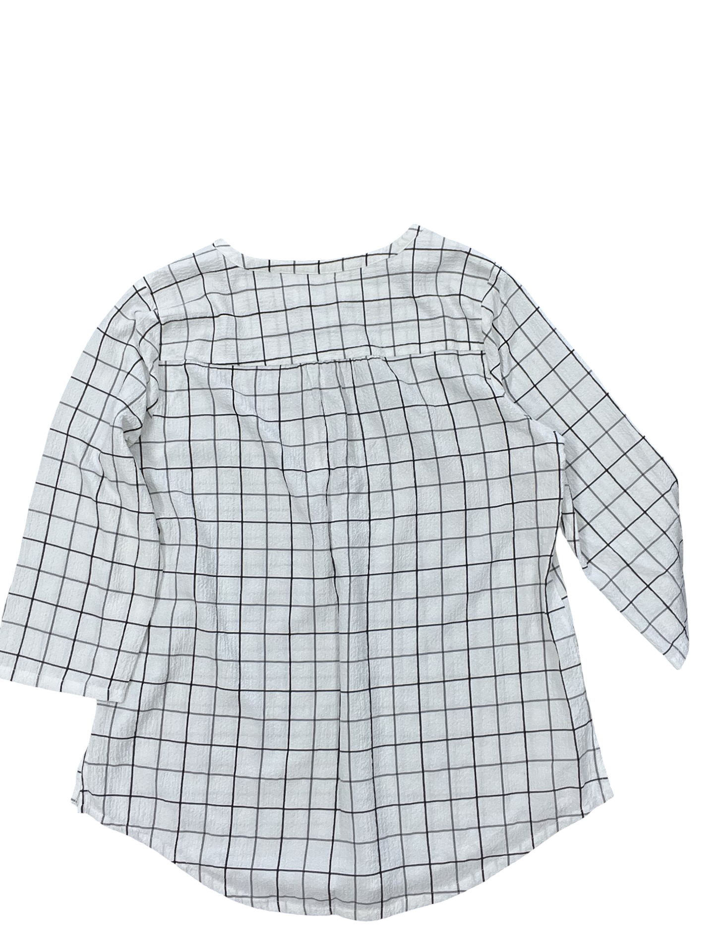 Top 3/4 Sleeve By Liz Claiborne In White, Size:L