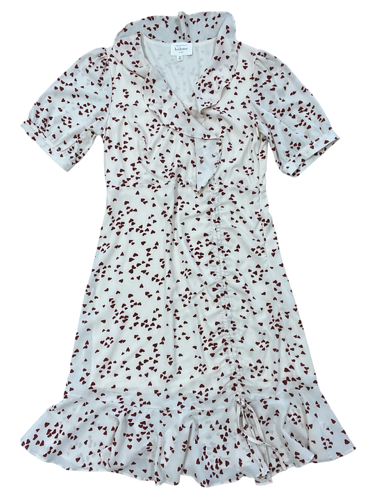 Dress Work By Bohme In Cream & Red, Size:Xs