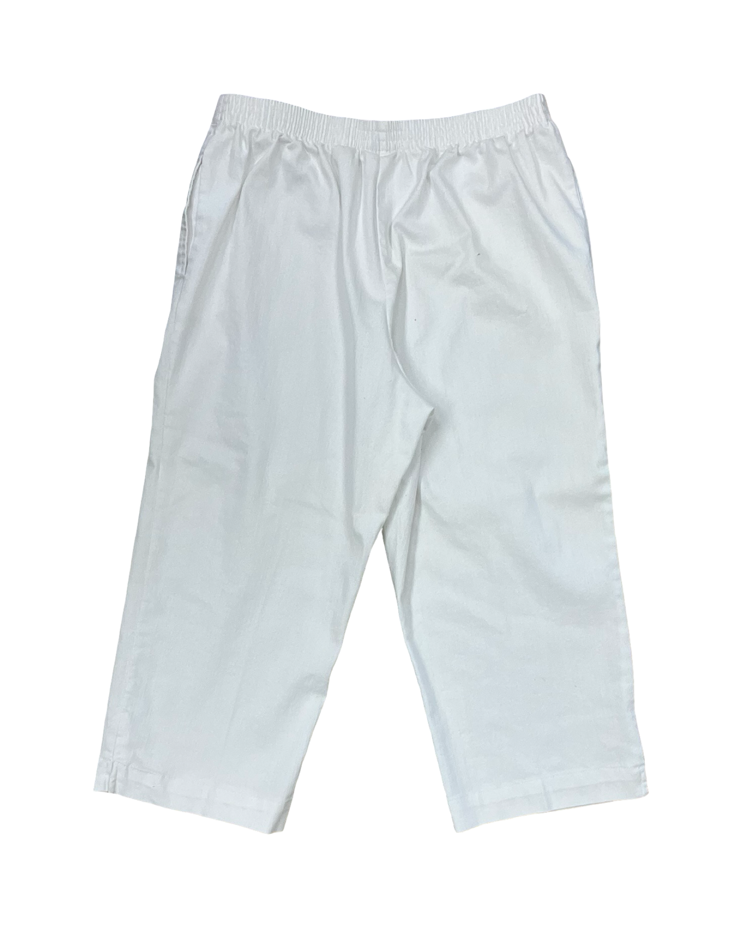 Pants Cropped By Alfred Dunner In White, Size:12