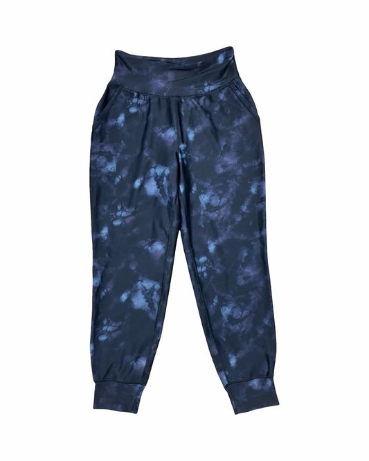 Athletic Leggings By Old Navy In Black & Purple, Size:M